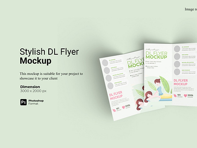Stylish Bifold DL Flyer Mockup Cover