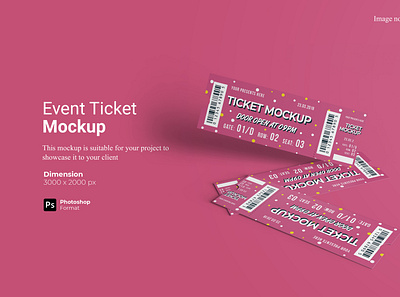 Event Ticket Mockup Preview Cover show