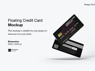Floating Credit Card Mockup Cover Preview