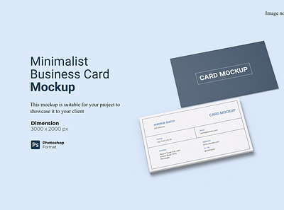 Minimalist Business Card Mockup Cover showcase