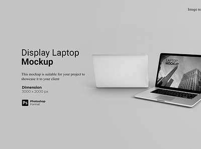 Display Laptop Mockup Cover Preview realistic