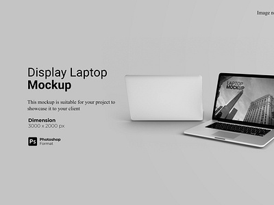 Display Laptop Mockup Cover Preview