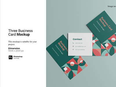 Three Business Card Mockup