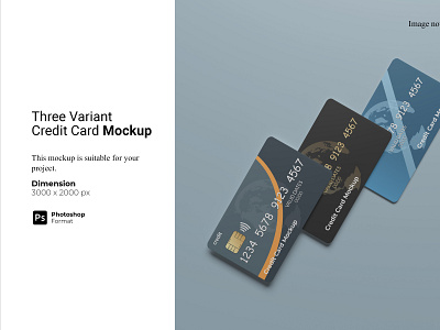 Three Variant Credit Card Mockup