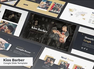 Barber Google Slide Template book