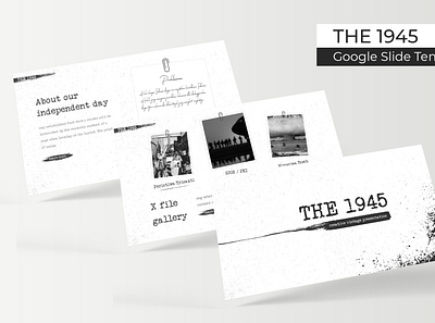 The 1945 Google Slide Template vintage