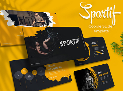 Sportif Google Slide Template powerpoint