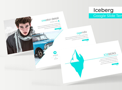 Iceberg Google Slide Template cool