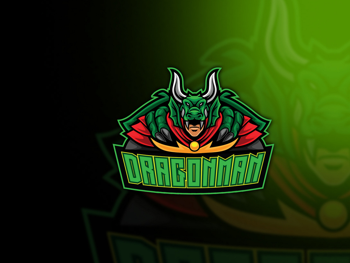 Dragon Warrior Esport Logo Template by ianmikraz on Dribbble