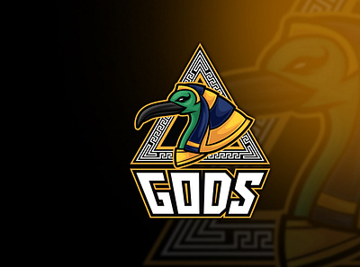Egyptian Gods Thot Esport Logo Template club