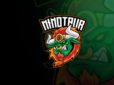 Minotaur Warrior Esport Logo club