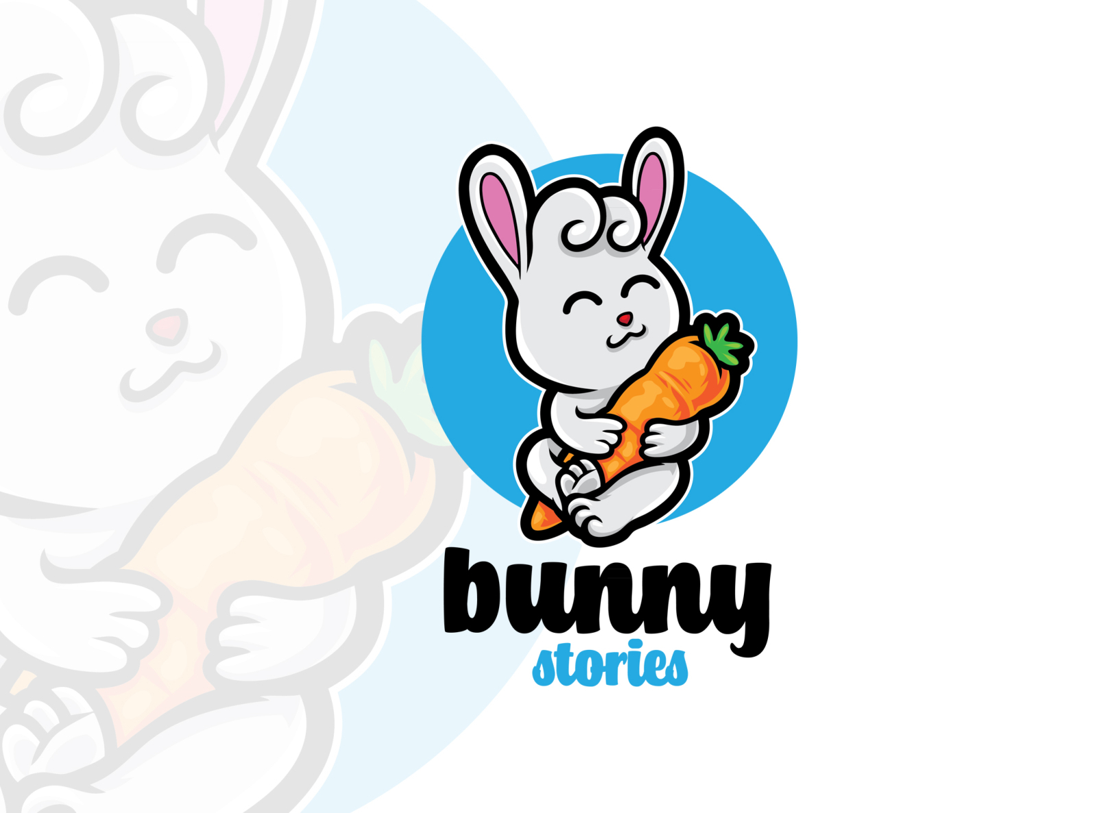 Bunny Stories Mascot Logo by ianmikraz on Dribbble