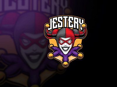 Female Jester Esport Logo beauty