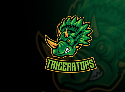 Triceratops Esport Logo graphic