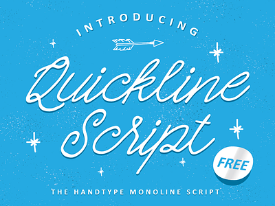 Quickline Script Free Typeface calligraphy font free fonts freebies lettering typeface typography