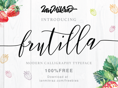 Frutilla Script Free Typeface