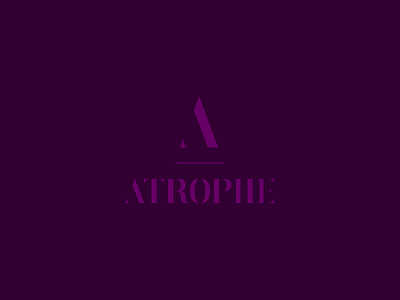 Atrophe - Logomark logo logomark monogram typeface