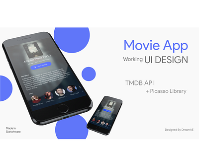 Movie App UI android apps design dreamae