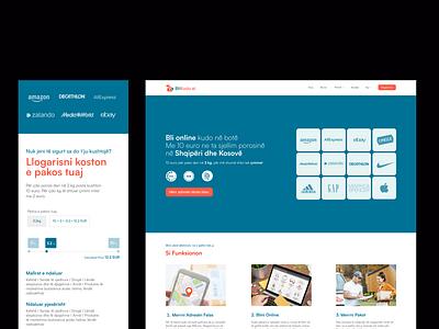 Website albania blikudo e commerce ui visual design website