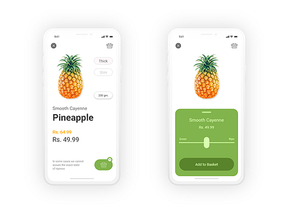 Grocery Shopping Application app ui ux