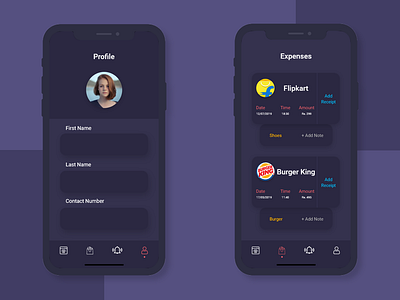 Expense Tracker Application app ui ux