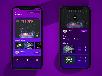 Music Application app ui ux