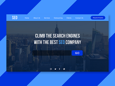 SEO Concept Webpage