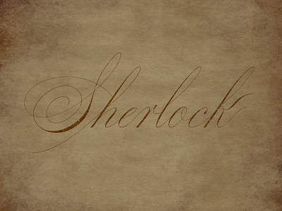 Sherlock lettering script sherlock type typography