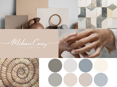 Brand Identity - Melanie Casey Jewelry branding design illustrator logo vector