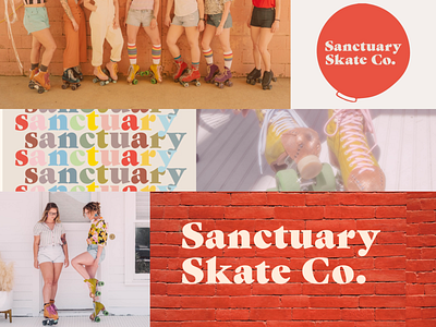 Brand Identity - Sanctuary Skate Company brand design brand identity illustrator logo product design typography