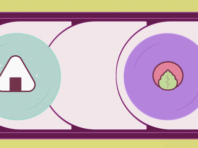 Sushi loop animation illustrator loop sushi vector vectorart