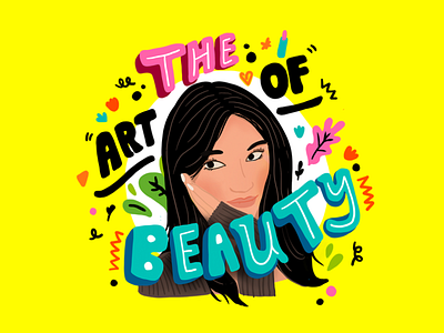 The Art of Beauty beauty branding design drawings illustrat illustrations vector