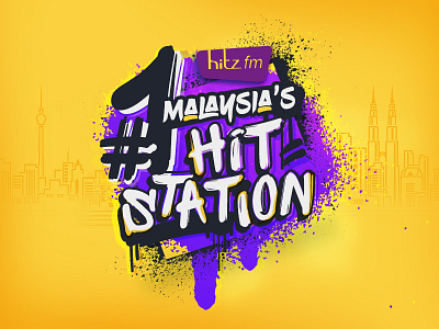 Malaysia's #1 Hit Station design graffiti spray