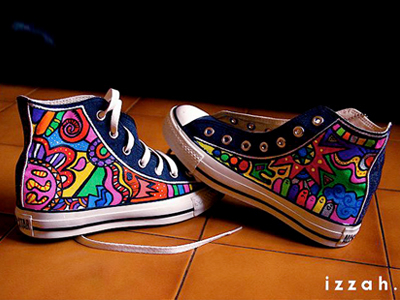 Shoe Painting designs themes templates and downloadable graphic