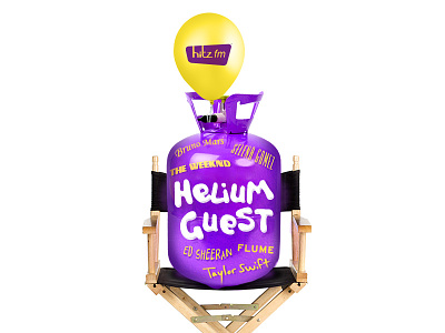 hitz fm Helium Guest heliumgas hitzfm purple yellowballoon