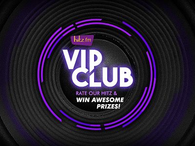 hitz fm VIP Club design hitzfm purple vipclub