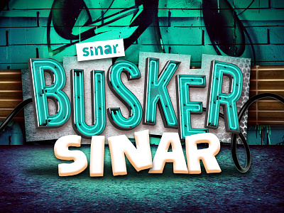 Busker Sinar design masthead music sinar