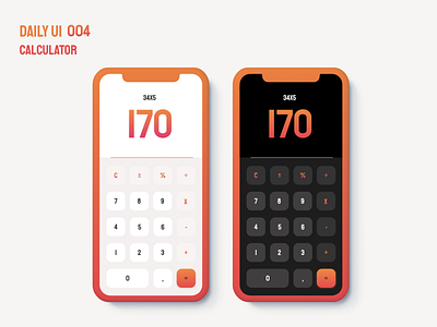 DAILY UI 004 | calculator calculate calculator daily ui mobile app numbers ui design