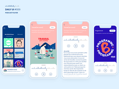 DAILY UI 009 | podcast player app dailyui music player podcast