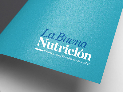 "La Buena Nutrición" Magazine logotype design graphic design logo logotype logotypedesign