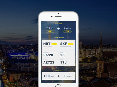 Traveling ! design flight ticket trip ui