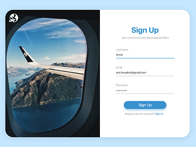 DailyUi #001 001 dailyui sign up