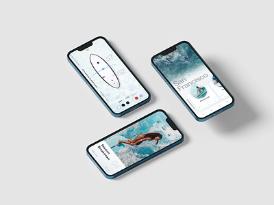 Surf App Concept dailyui design mobile surf ui ux