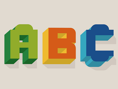 ABC Duplo! 3d duplo illustration typography