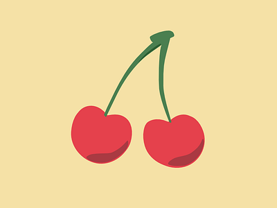 002. Cherries 100dayschallenge affinity designer cherry cute fruit illustration icon illustration vector illustration