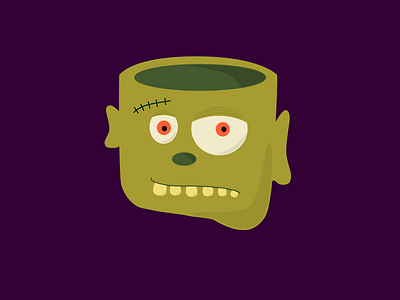 02. Mindless affinity designer creepy halloween inktober mindless vector illustration zombie