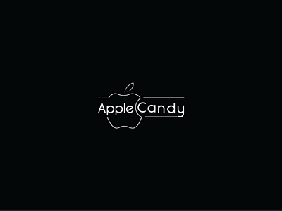 APPLE CANDY minimal flatlogo designs