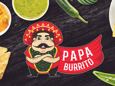 papa burrito logo