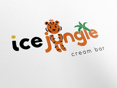 Logo Ice Jungle branding design illustration logo