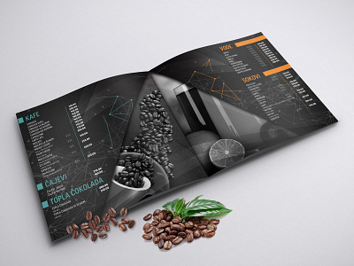 menu branding caffe design